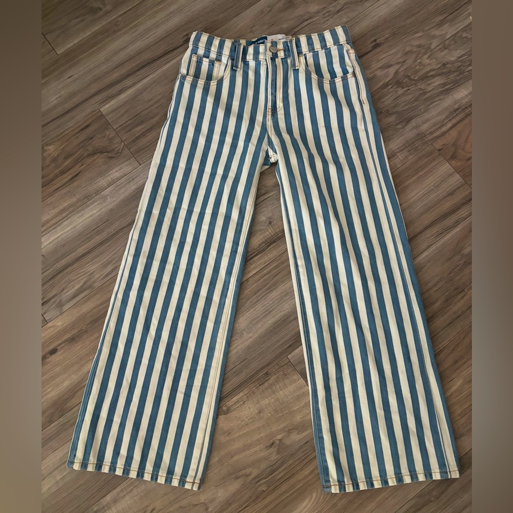 Old Navy Girls Size 12 Baggy Wide Leg /High Rise Jeans